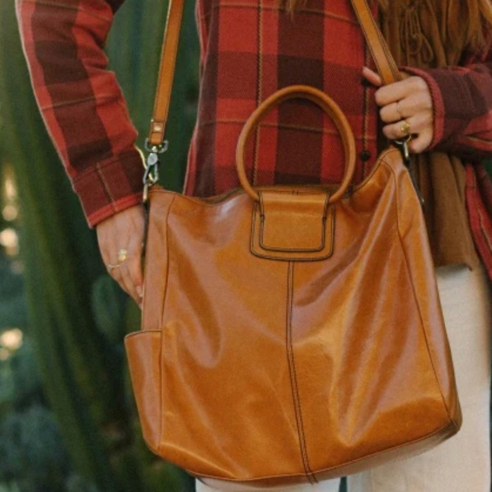 HOBO International Sheila large satchel amber NWT